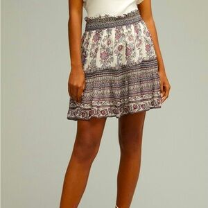 Anthropologie pull on mini skirt